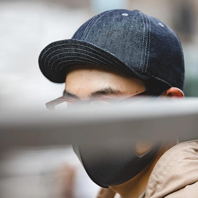 Oversized Denim Newsboy Cap for Men 6