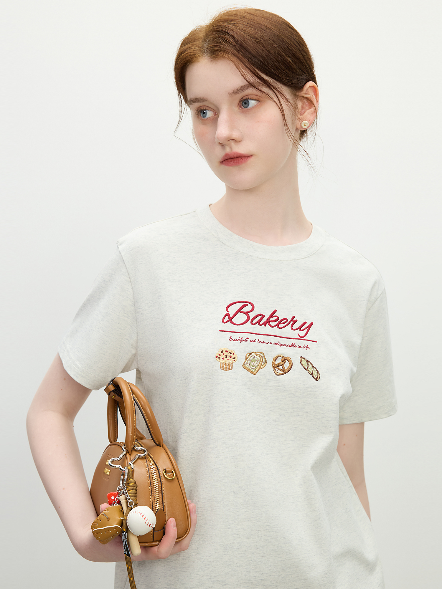 Summer Vintage Linen-Cotton Oversized Tee – Dusty Grey Casual Pullover thumbnail 4