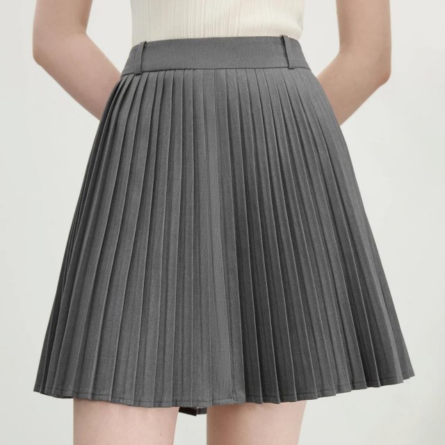 Elegant White Wool-Blend A-Line Mini Skirt for Summer Office & Chic Looks