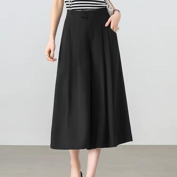High Waist Wide Leg Skirt Pants 2