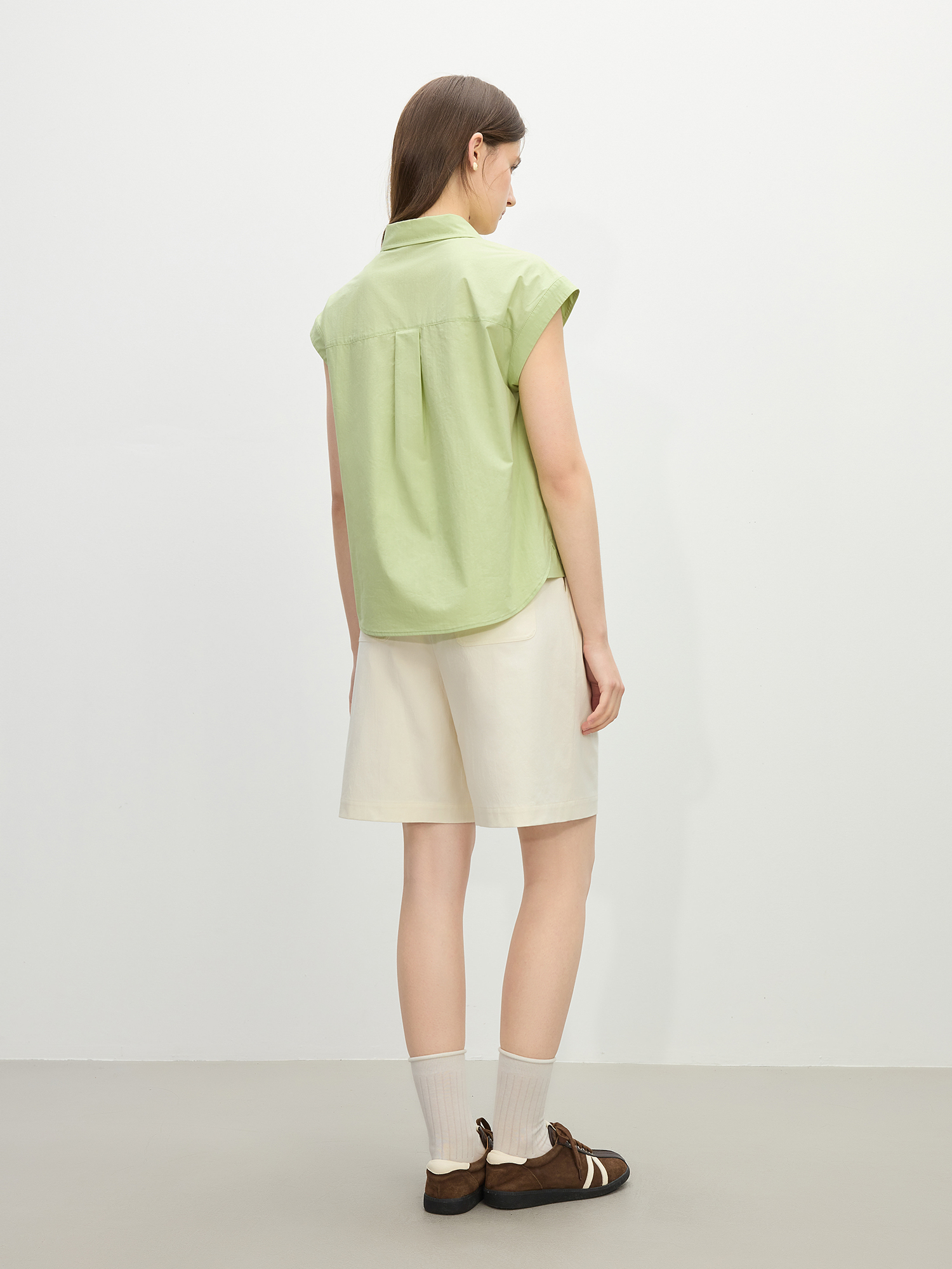 Chic Cotton Sleeveless Polo Shirt for Women – Summer Casual Top 3