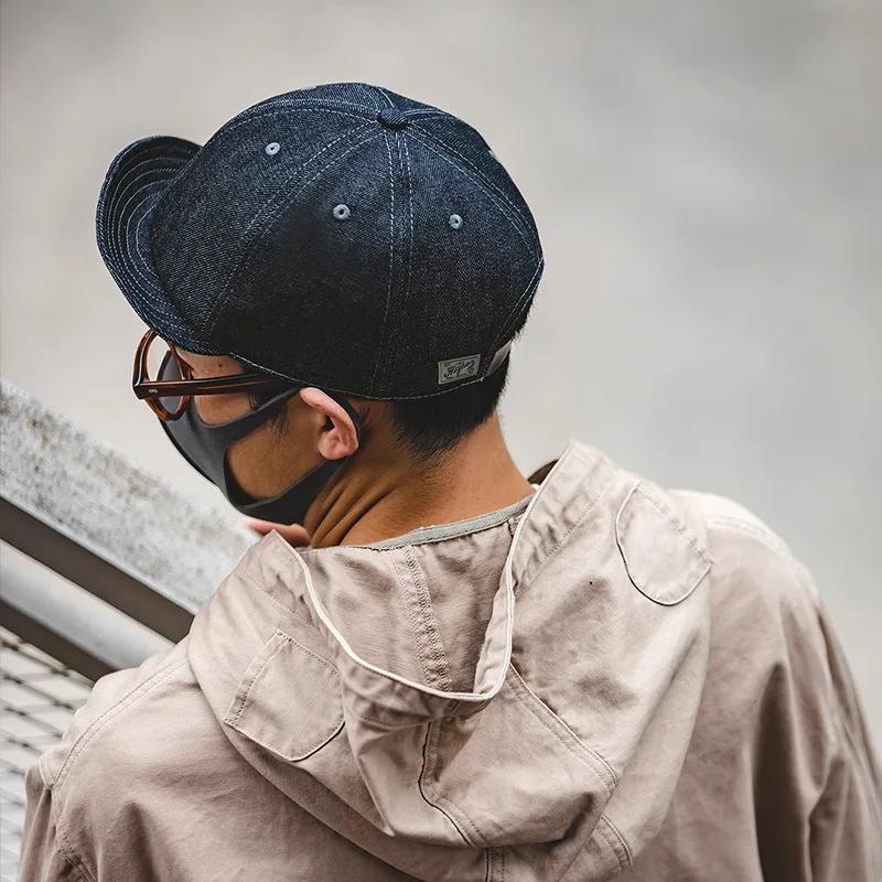Oversized Denim Newsboy Cap for Men 5